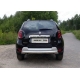 Защита заднего бампера овальная короткая 75х42 мм ТСС для Renault Duster 2015-2021